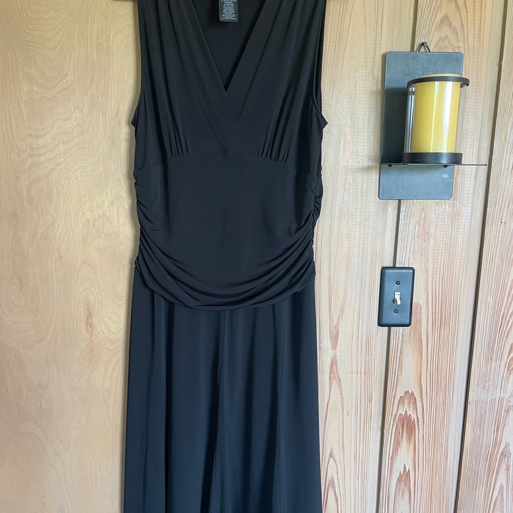 George Stretch Little Black Midi Dress